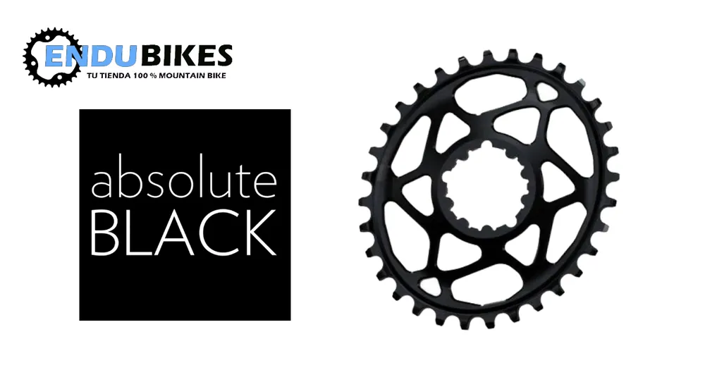 Plato Oval Absolute Black Sram GXP BOOST
