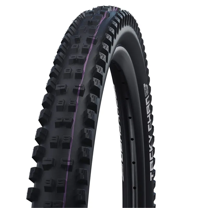 Neumático SCHWALBE TACKY CHAN 27.5x2.40 ADDIX ULTRASOFT SUPERDOWNHILL Tubeless Ready Blando Negro