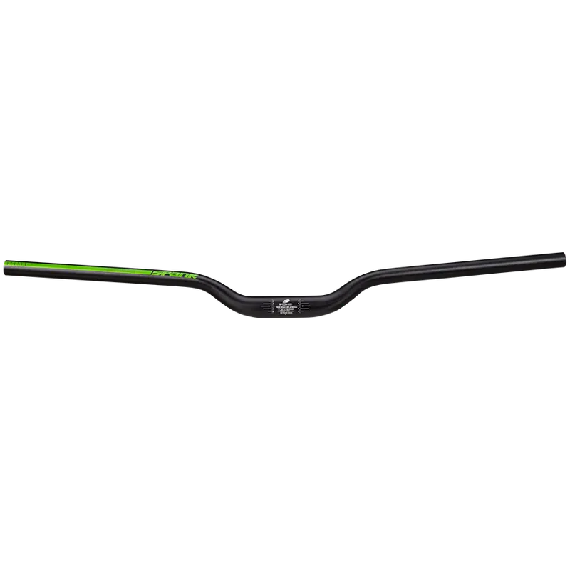 Manillar SPANK SPOON 800 Rise 40mm 800mm Negro/Verde