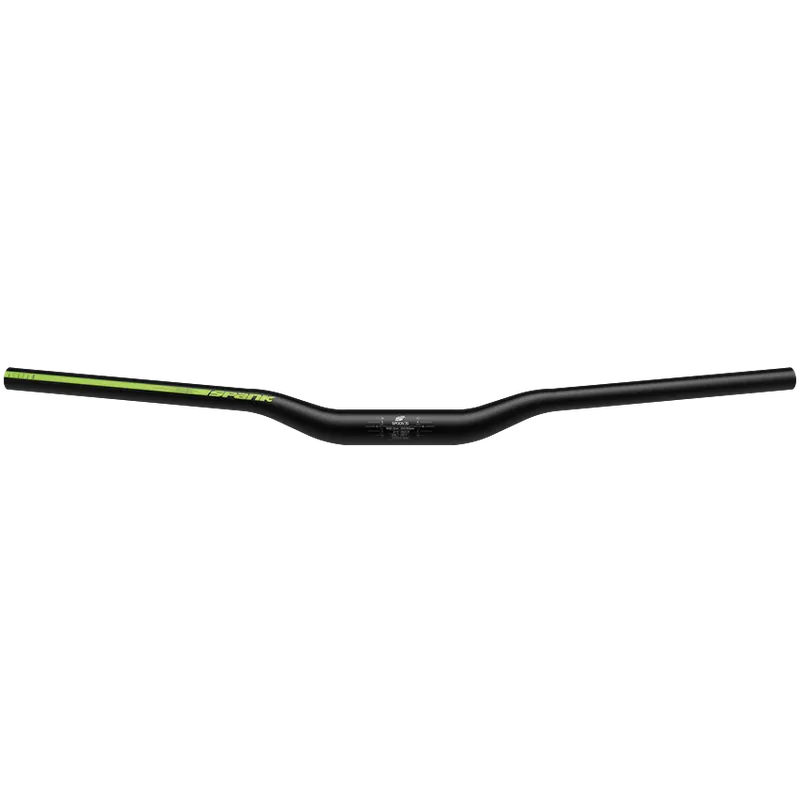 Manillar SPANK SPOON 35 Rise 25mm 800mm Negro/Verde