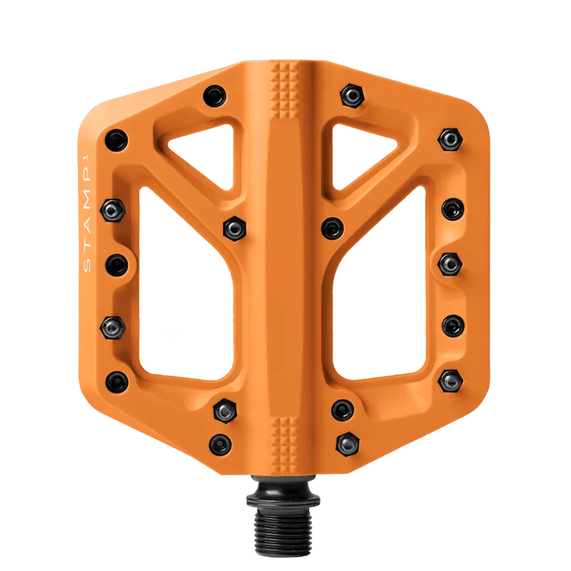 CRANKBROTHERS STAMP 1 Pedales planos naranja pequeños