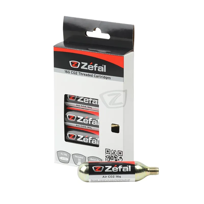 Cartuchos de CO2 ZEFAL Roscados (x6)