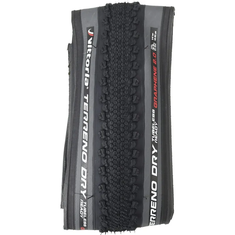 Neumático VITTORIA TERRENO DRY CX ENDURANCE Graphene G2.0 700x33c Tubeless Ready Gris
