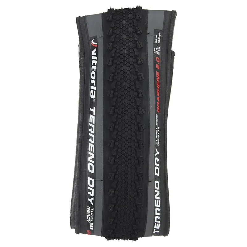Neumático VITTORIA TERRENO DRY CX ENDURANCE Graphene G2.0 700x31c Tubeless Ready Gris
