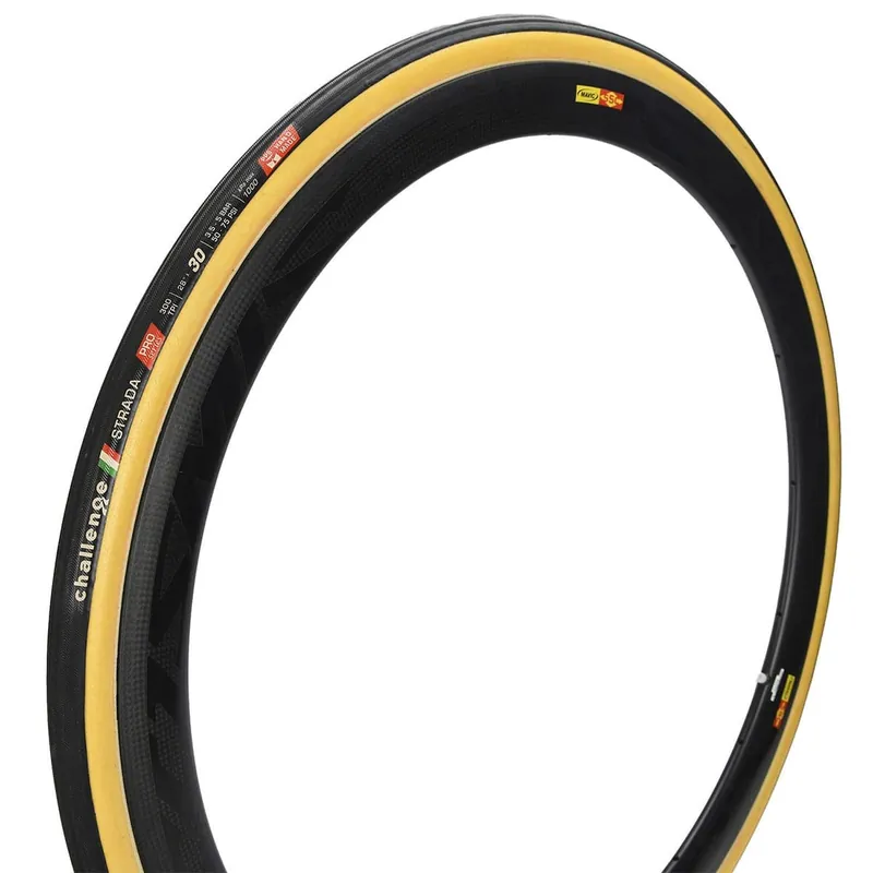 Neumático tubular CHALLENGE STRADA 700x30c Beige
