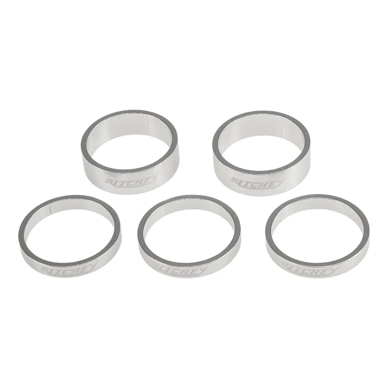 Juego de separadores de juego de dirección RITCHEY CLASSIC 1''1/8 Aluminio Plata