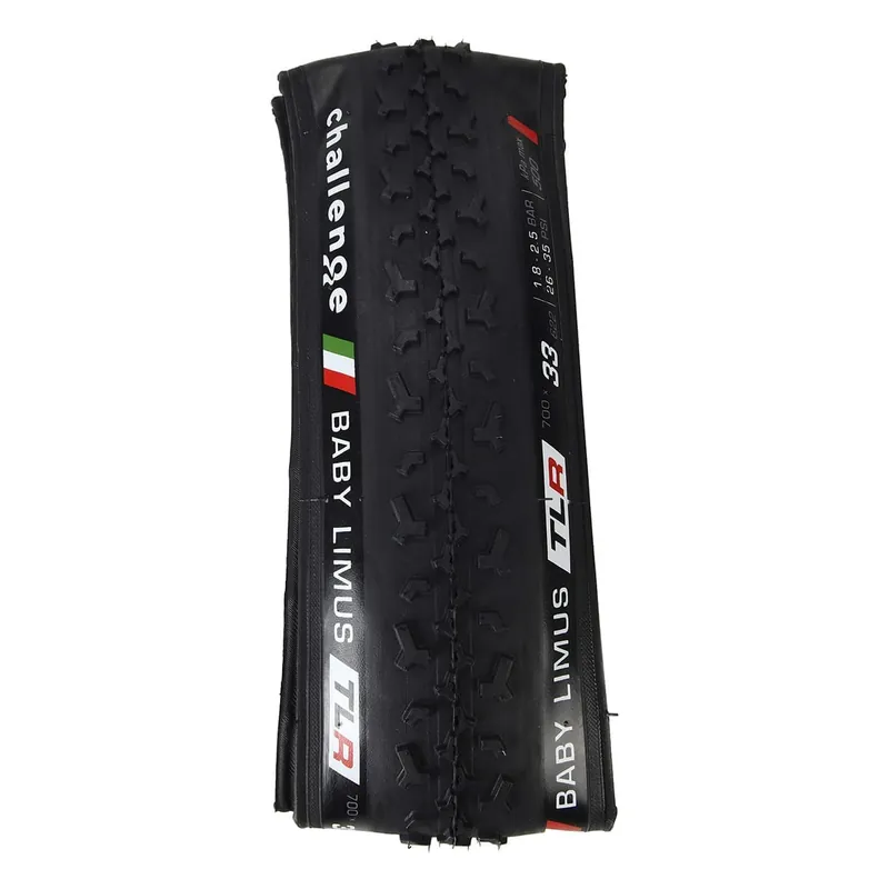 Neumático CHALLENGE BABY LIMUS 700x33c Tubeless Ready Negro