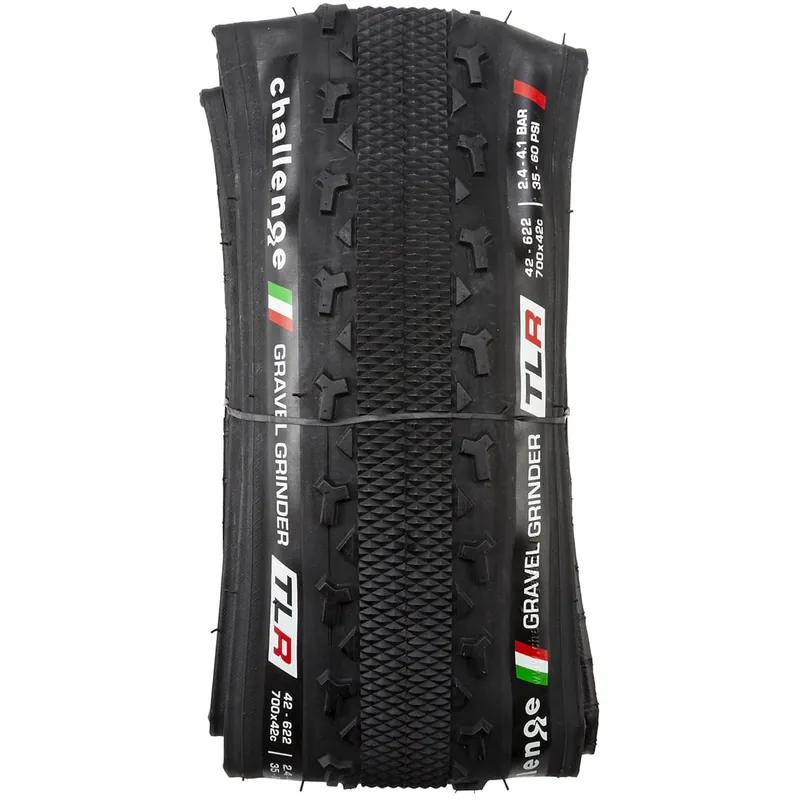 Neumático CHALLENGE GRAVEL GRINDER 700x42c Tubeless Ready Negro