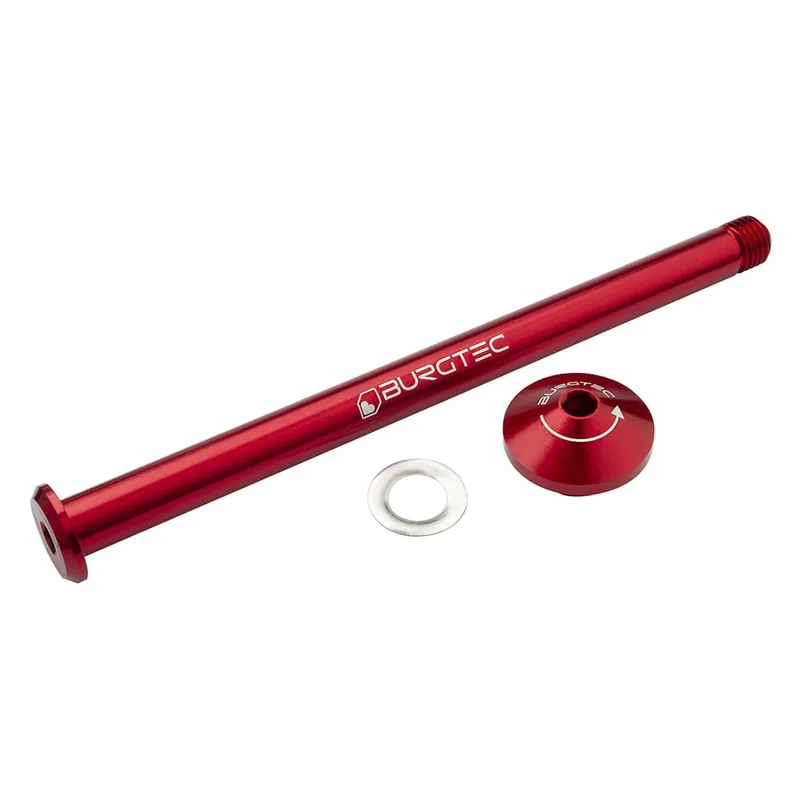 BURGTEC Eje de rueda trasera de 171mm para cuadro Yeti Rojo