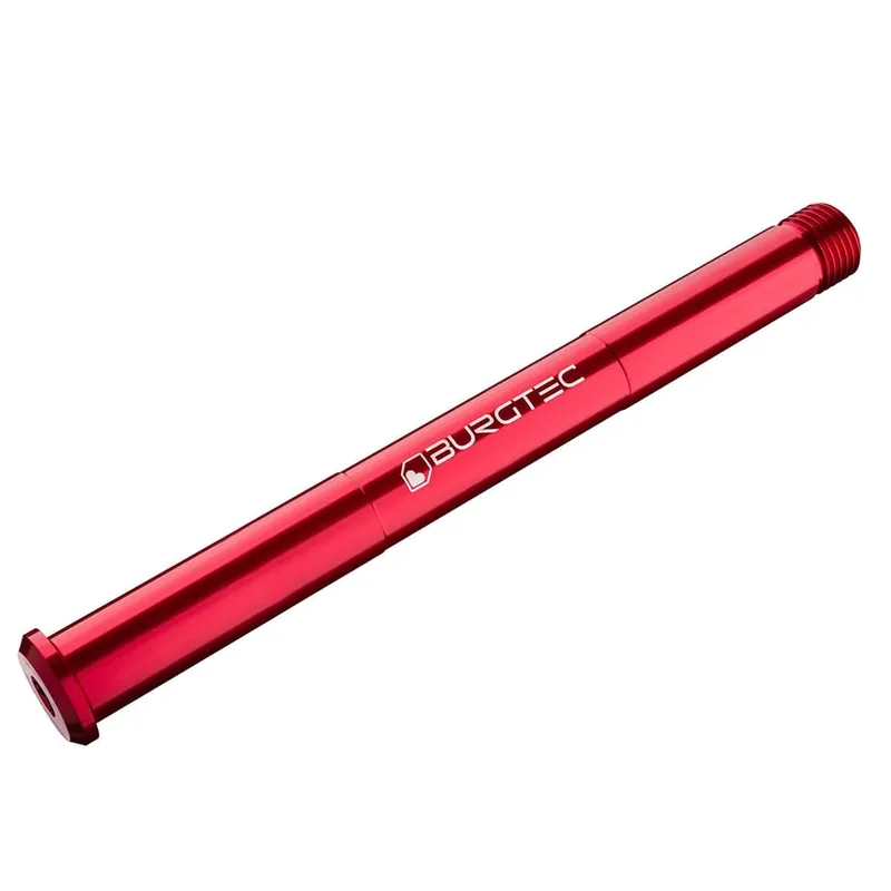 BURGTEC Eje de rueda delantera para horquilla Rockshox 15x110 mm Boost Rojo