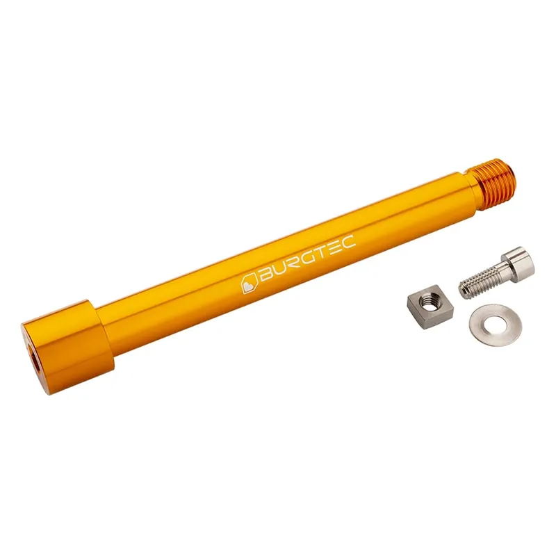 BURGTEC Eje de rueda delantera para horquilla FOX 15x110 mm Boost KaboltX 2021 Naranja