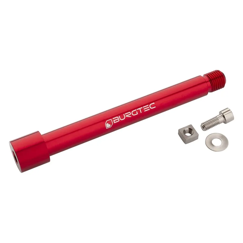 BURGTEC Eje de rueda delantera para horquilla FOX 15x110 mm Boost KaboltX 2021 Rojo