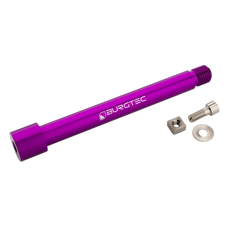 BURGTEC Eje de rueda delantera para horquilla FOX 15x110 mm Boost KaboltX 2021 Morado