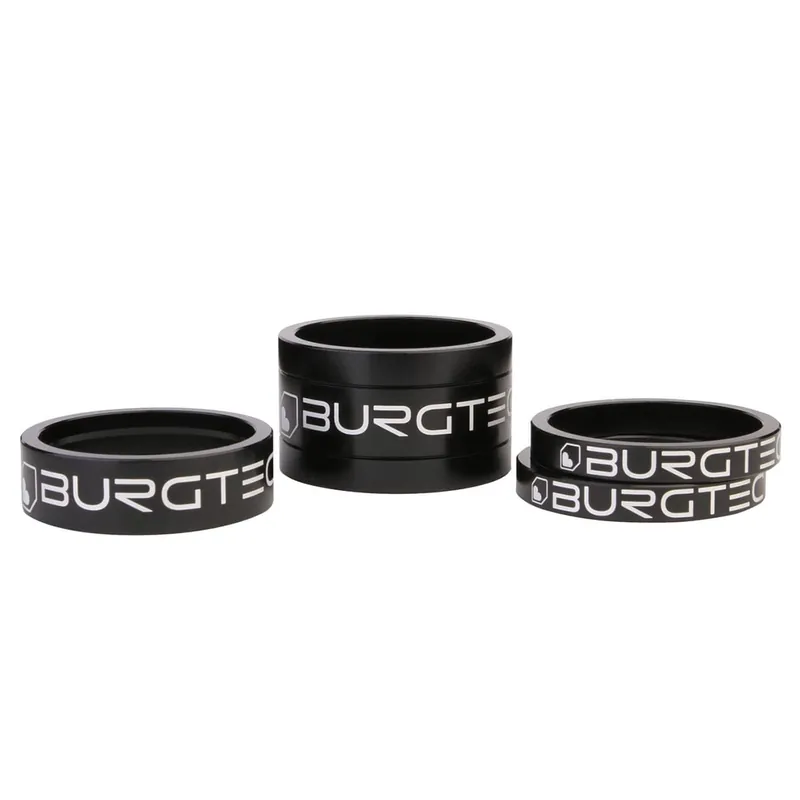 BURGTEC 1"1/8 Juego de espaciadores de dirección negros