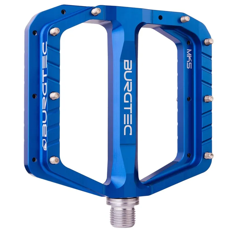 BURGTEC PENTHOUSE FLAT MK5 Pedales planos con eje de acero Azul
