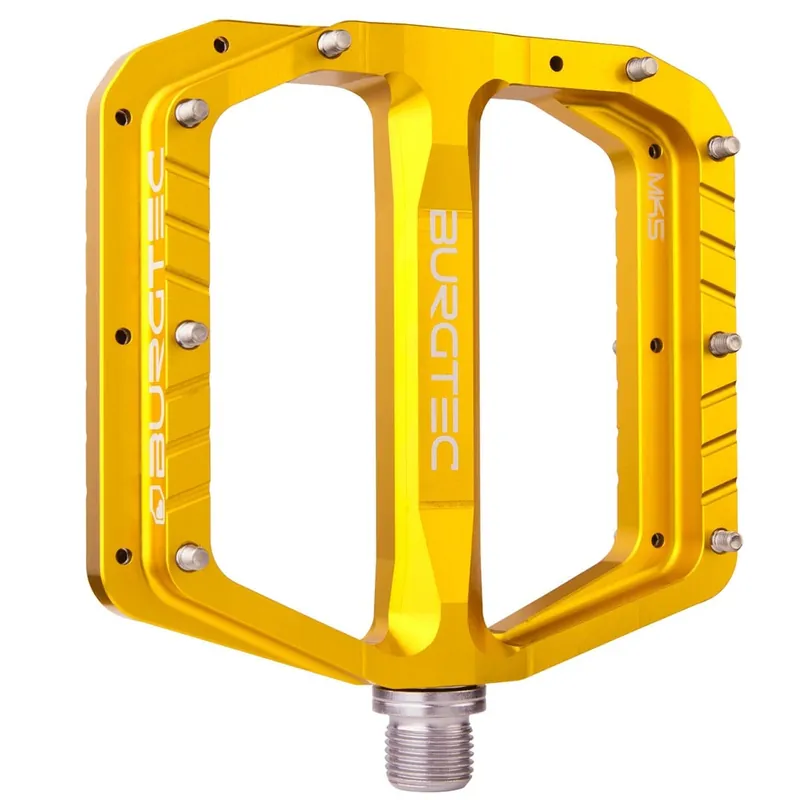 BURGTEC PENTHOUSE FLAT MK5 pedales planos Eje de acero Oro