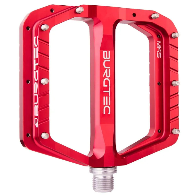 BURGTEC PENTHOUSE FLAT MK5 Pedales planos con eje de acero Rojo