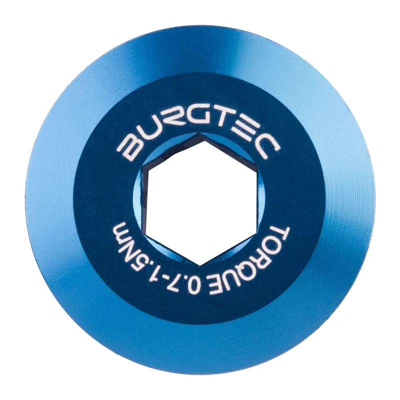 Tornillo de precarga BURGTEC para platos y bielas Shimano HOLLOWTECH 2 Azul