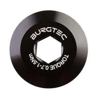 BURGTEC Tornillo de precarga para platos y bielas Shimano HOLLOWTECH 2 Negro
