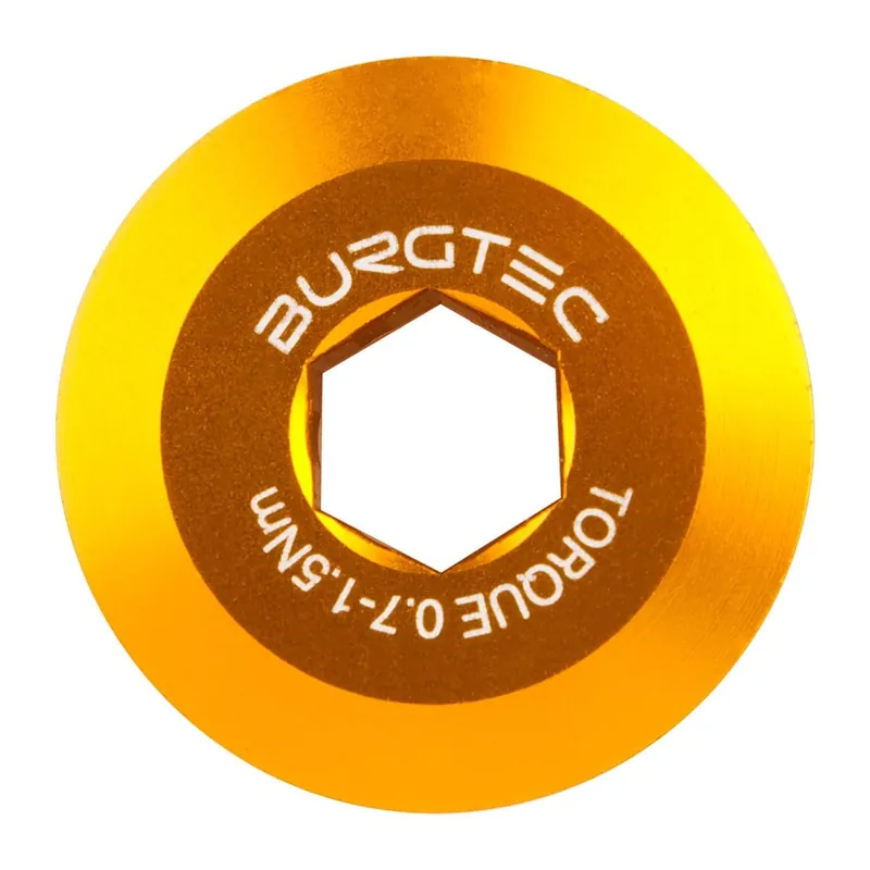 Tornillo de apriete BURGTEC para plato Shimano HOLLOWTECH 2 Gold