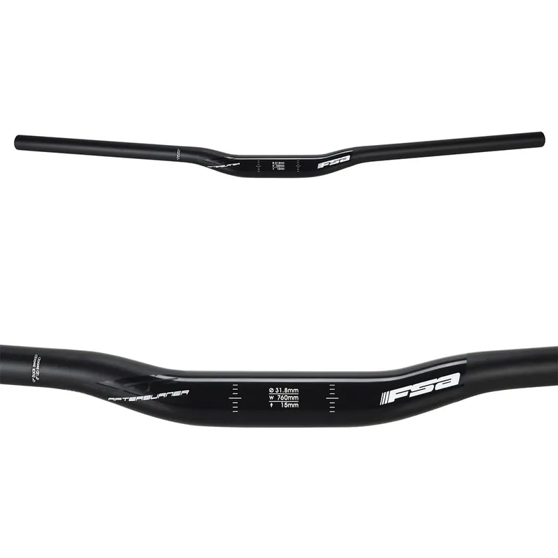FSA AFTERBURNER Aluminio Rise 15mm Manillar 31.8/760mm Negro
