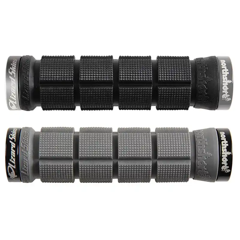 LIZARD SKINS NORTHSHORE Puños Lock-On Negro/Plata