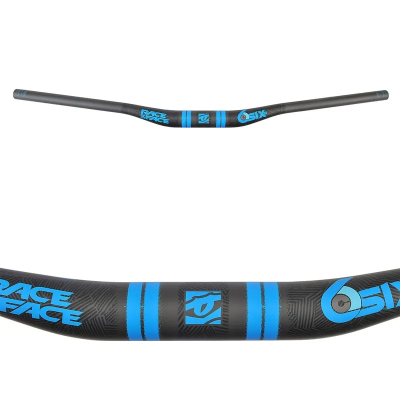 Manillar RACE FACE SIXC Carbon Rise 20mm 820mm Azul