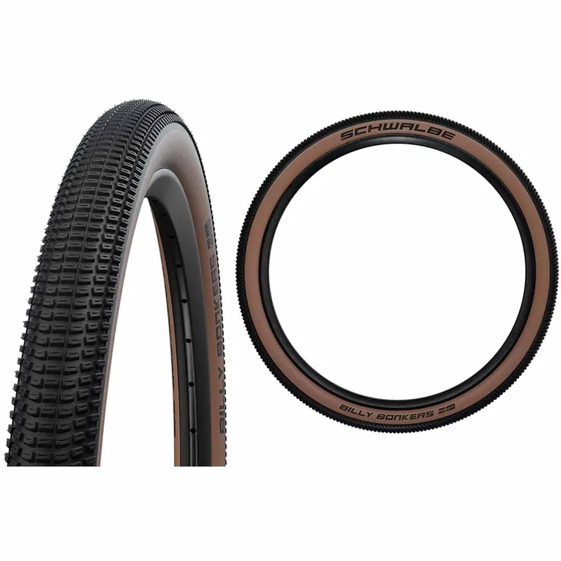 Neumático SCHWALBE BILLY BONKERS 26x2.10 ADDIX Tubetype Soft Negro/Marrón