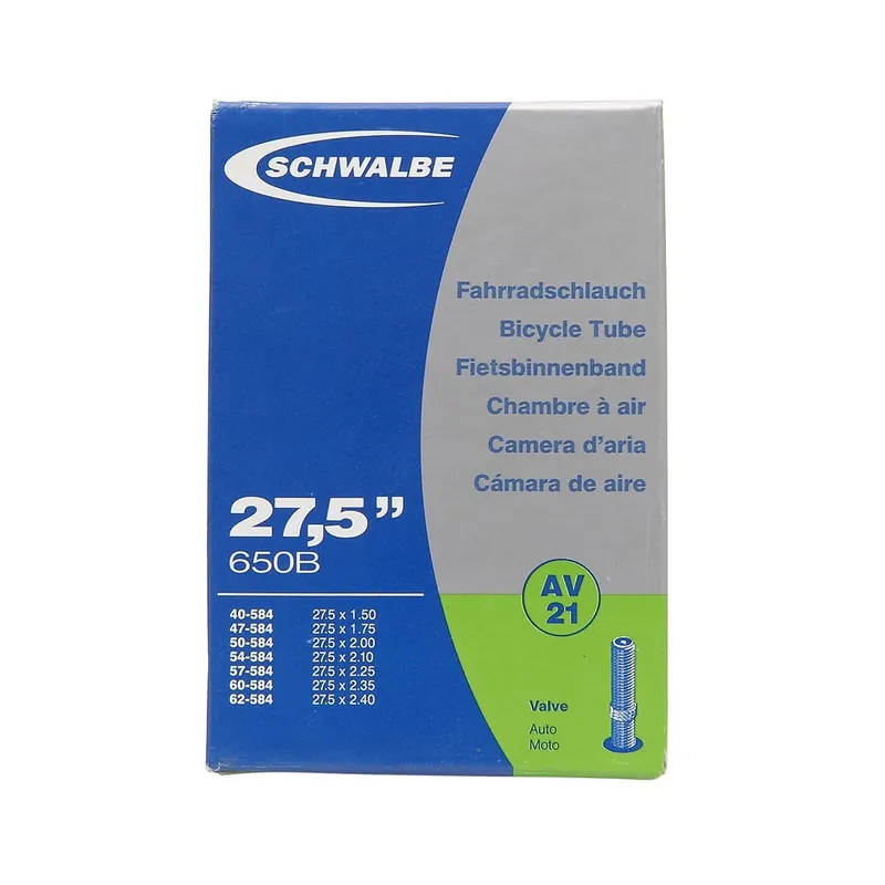 SCWHALBE 21 cámara de aire 27.5x1.50/2.40 Schrader 40 mm