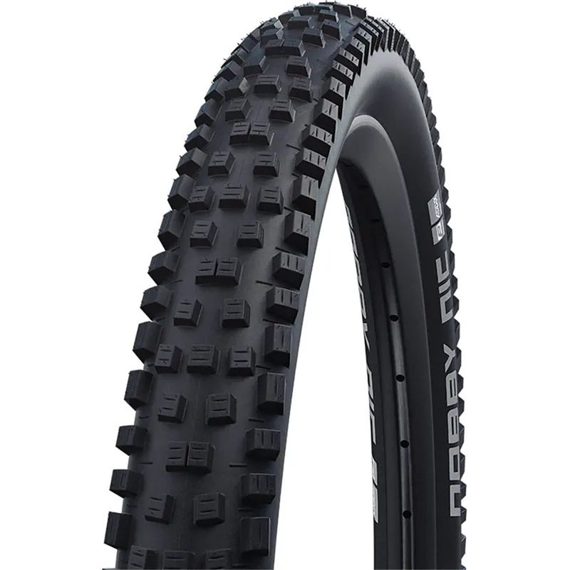 Neumático SCHWALBE NOBBY NIC 27.5x2.40 ADDIX PERFORMANCE DD RACEGUARD Tubeless Ready Soft Black
