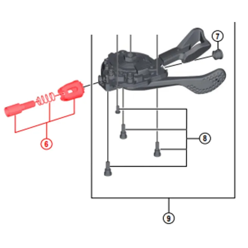 Barril de ajuste de voltaje para controles de velocidad SHIMANO SL-M8000 / M7000 / M6000 #Y03K98030