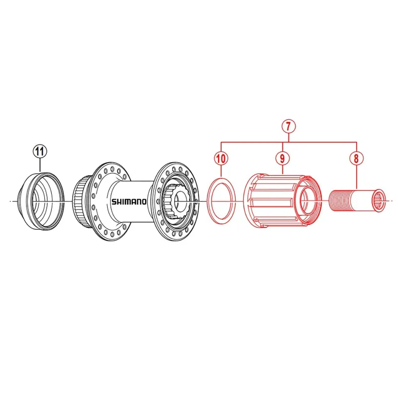 SHIMANO FH-RM35 Cuerpo de rueda libre #Y3TE98040