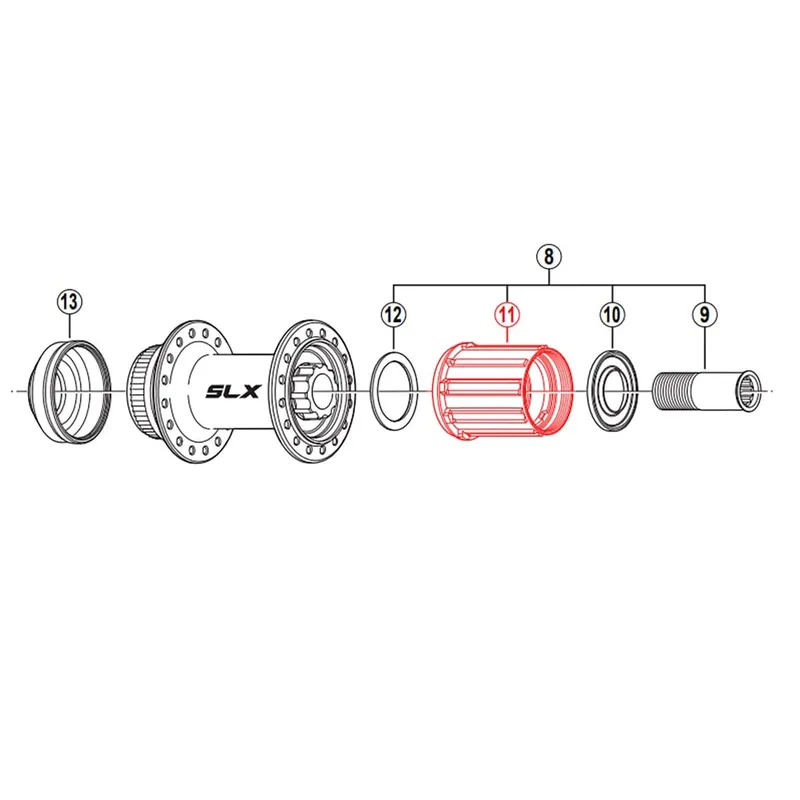 SHIMANO SLX FH-M665 MTB Freewheel Body #Y3D398080
