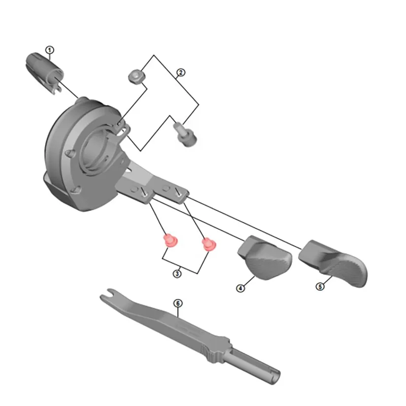 Kit 2 Tornillos para Pomos de Cambio SHIMANO XT/XTR Di2 #Y01W98010