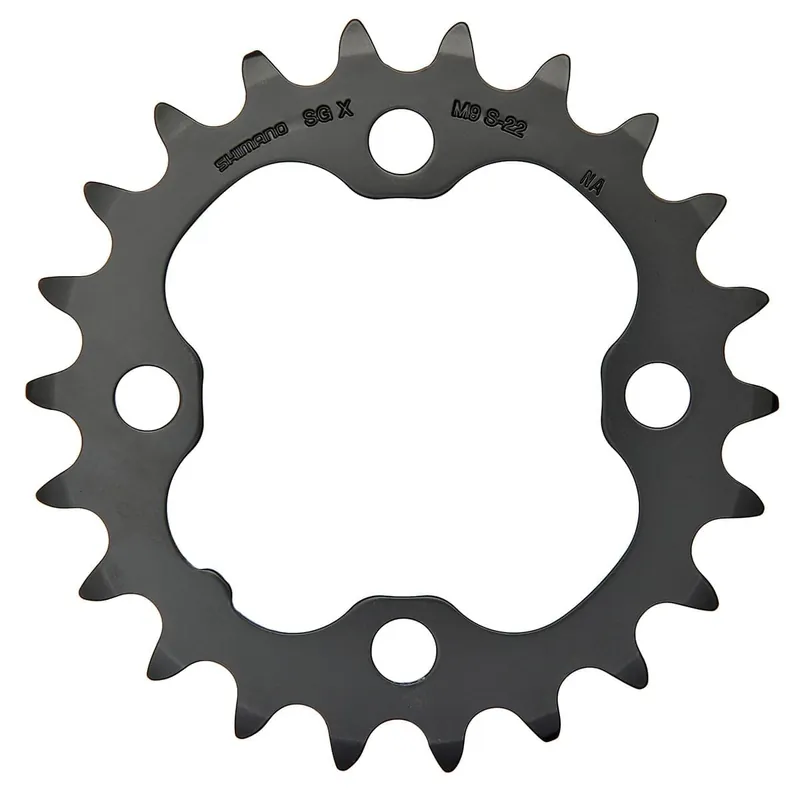 SHIMANO DEORE M590 9V 4 Agujeros 64mm Bandeja Interior Negro