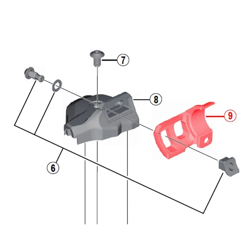 Soporte de montaje para SHIMANO XT M8000i Left Shift #Y03L81000