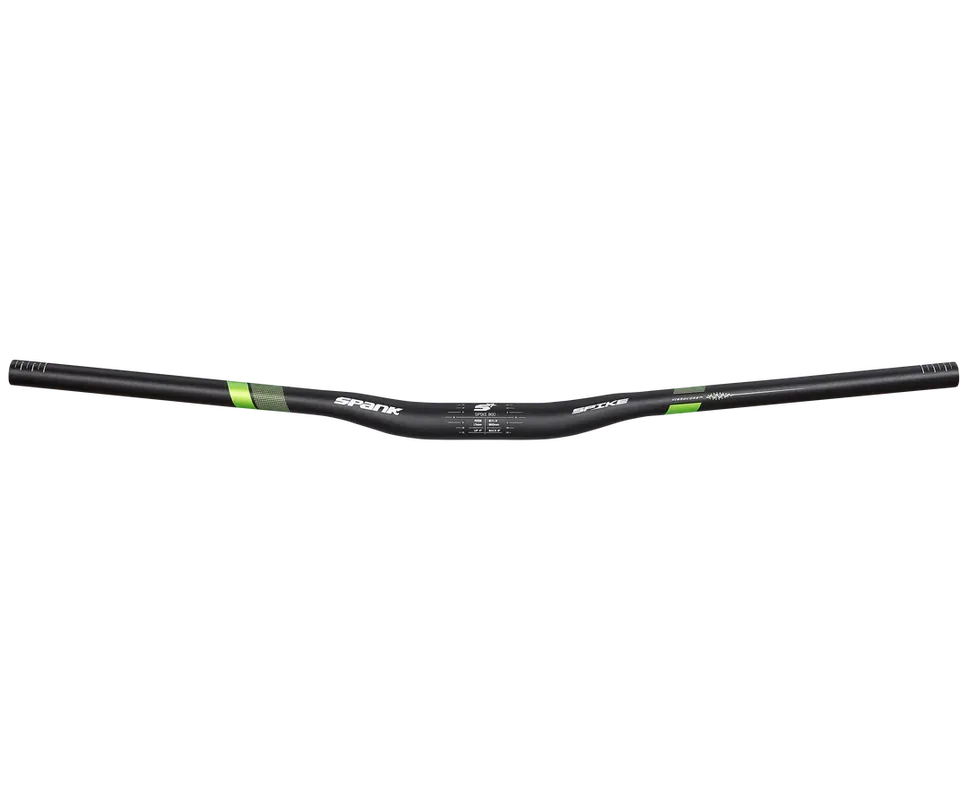 SPANK SPIKE 800 VIBROCORE Rise 15mm 31.8/800mm Manillar Negro / Verde