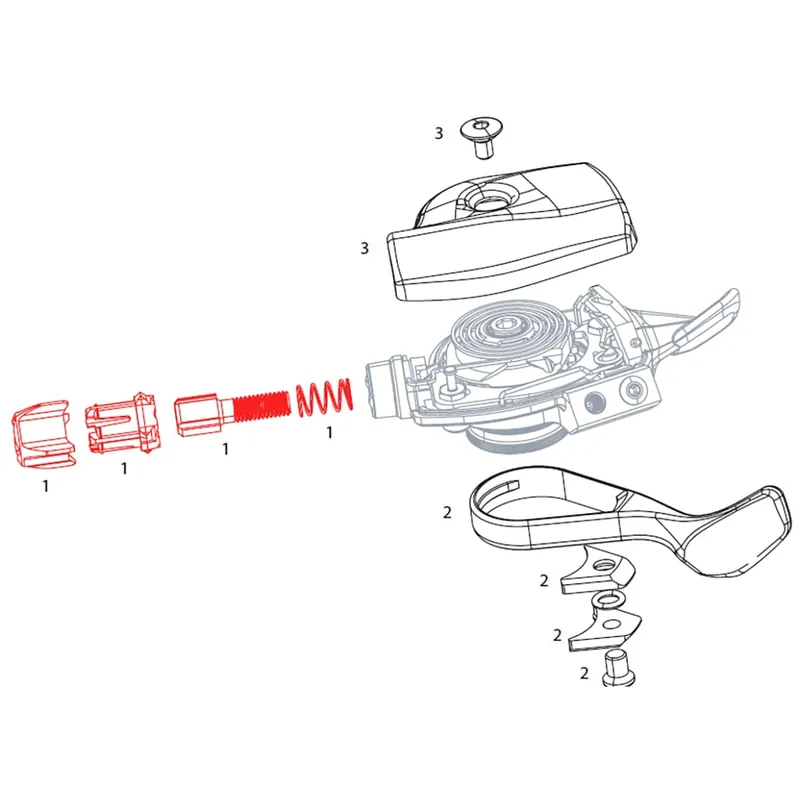 Tension Adjusting Barrel for SRAM EAGLE XX1 / X01 Gold Speed Controls #11.7018.055.000