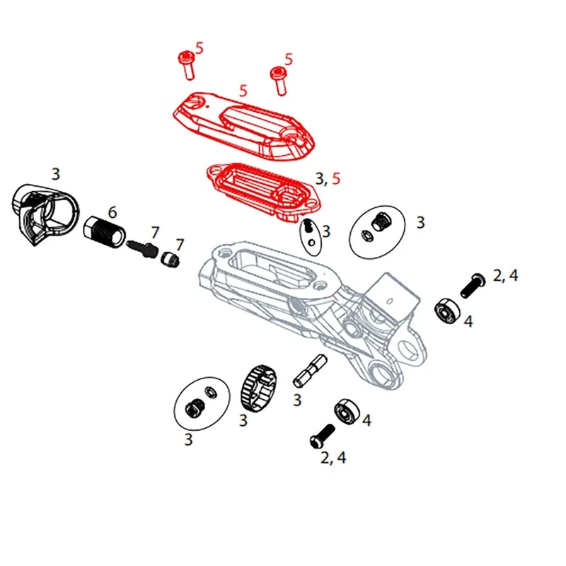 Kit Tapa para Palanca SRAM CODE R B1/RSC A1 #11.5018.022.002