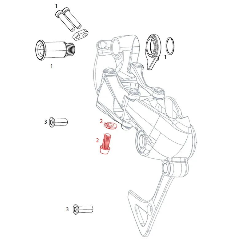 SRAM GX 1x11V Tornillo del cable del desviador trasero #11.7518.057.000