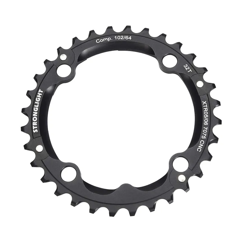 STRONGLIGHT ALU 7075 SHIMANO XTR M960 9V 4-Hole 102mm Plato Intermedio