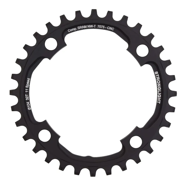 STRONGLIGHT ALU 7075 NARROW WIDE Sram X01 11V 4 Hole 104mm Mono Chainring