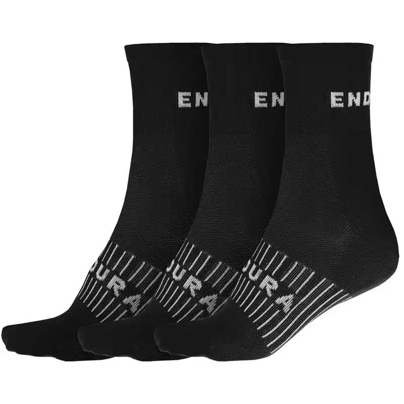 ENDURA COOLMAX Calcetines de 3 pares Negro