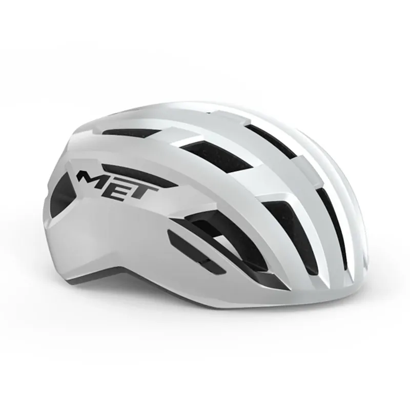 Casco de carretera MET VINCI MIPS Blanco Plata Brillante