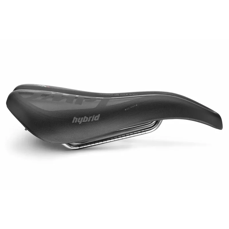 SILLÍN SMP HYBRIDE GEL 140mm ancho Raíles de acero Negro