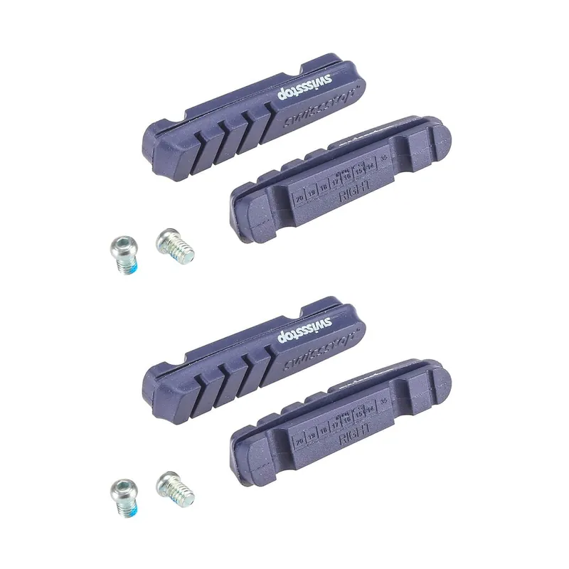 Lote de 4 patines SWISS STOP FLASH EVO de aluminio azul