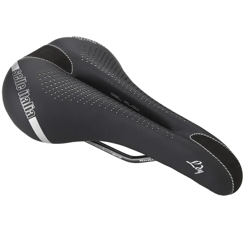 Sillín SELLE ITALIA LADY GEL FLOW L Mujer Rails Manganeso Negro