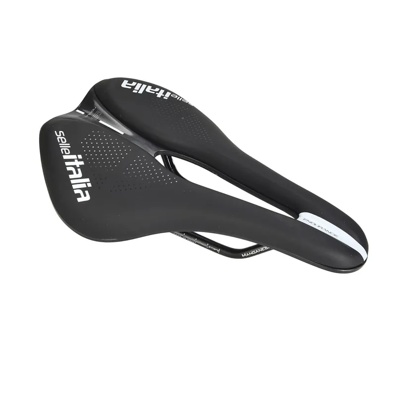 Sillín SELLE ITALIA NOVUS BOOST SUPERFLOW EVO ENDURANCE L Raíles Manganeso Negro