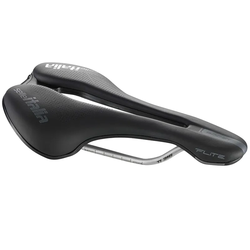 Sillín SELLE ITALIA FLITE BOOST SUPERFLOW L Raíles Ti316 Negro