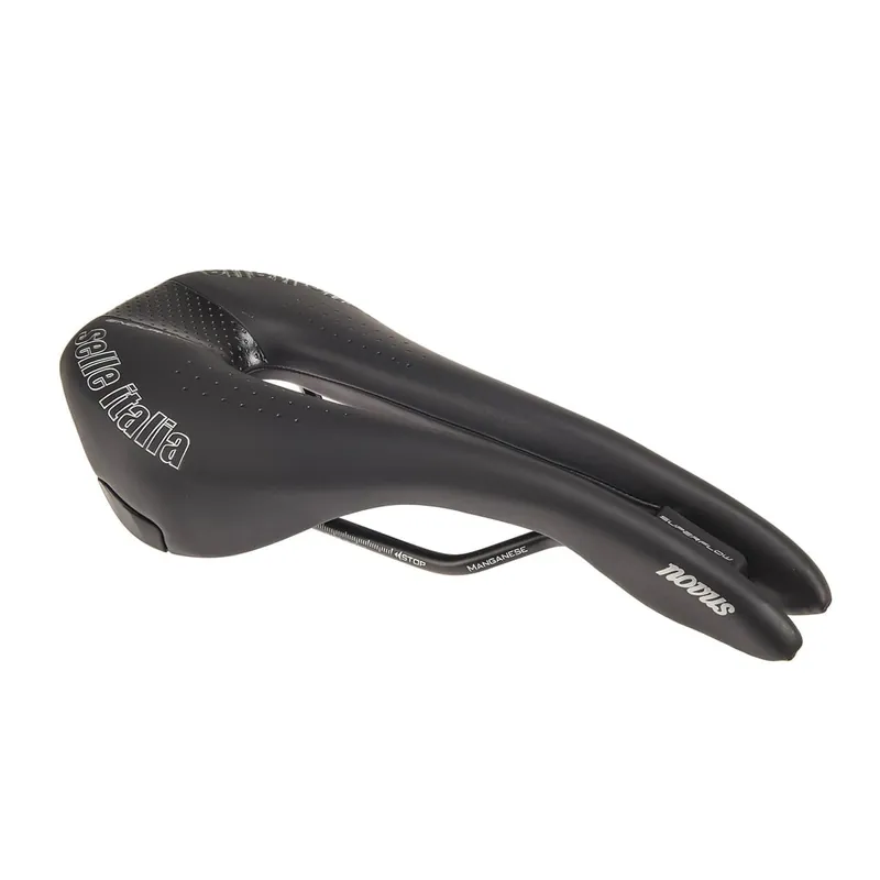 Sillín SELLE ITALIA NOVUS SUPERFLOW ENDURANCE S Raíles Manganeso Negro